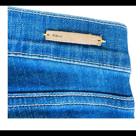 PILCRO (Anthropologie) Serif Legging Skinny Jean With Pockets Denim Blue Size 27 - Picture 11 of 12